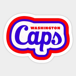Defunct Washington Caps ABA Basketball 1970 Sticker